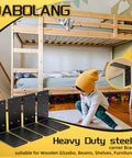 Heavy Duty L Angle Bracket Set 4-Piece 5x5 Wood Post To Beam Corner Braces shown in kid's room setting