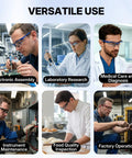Kickass Anti Fog Safety Glasses Featuring Scratch Proof Optical Shielding Durable Polycarbonate Lenses And Ansi Z87 Impact Resistance for various work environments.