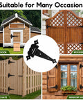 6 Inch Decorative Hammered Tee Hinges Two Pack Built To Last Heavy Duty Black T Strap Gate Hinges on various gates and doors
