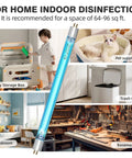 Image showing 6W UV C Light Sanitizer Lamp With 253.7Nm UV C Bulb, disinfecting pet supplies, toy storage, trash can and rooms.