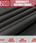 Close-up of 420D oxford fabric for All Weather 2 Seater Outdoor Bench Cover Waterproof 53W By 26D By 35H Inches, showing texture.