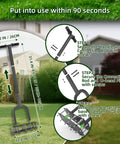 Lawn Aerator For Clay Soil With Kick To Unclog Easy Clear Design And Bolt On Base That Never Breaks 11 Heavy Duty 3.5 Inch Spikes