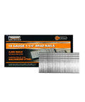 Pro Grade 18 Gauge Brad Nails 1 1/4 Inch Rust Proof Galvanized Steel With Reliable Glue Collation 5000 Count Bulk Box.
