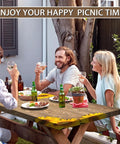 Sunflower Themed 6Ft Picnic Table Cover With Elastic Bench Covers Waterproof Fitted Tablecloths Wood Grain Outdoor Gear