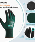 ANSI A4 Cut Resistant Work Gloves For Men With Micro Nitrile Coated Palms Touchscreen Ready Anti Slip Grip Durable Safety Gear