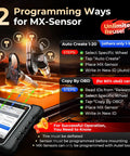 MX Sensor TPMS One Sensor With 315 And 433 MHz Metal Valve Press In Programmable Tire Pressure Sensor For Easy Auto Tire Maintenance And Seamless Wheel Fitment, programming guide