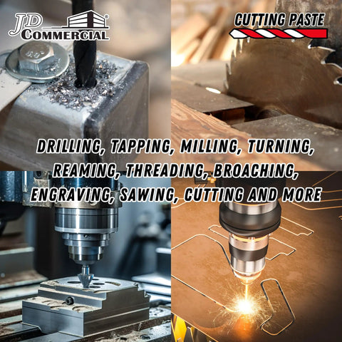 All Metal Cutting Paste 10 Oz Lubricant For Drilling Milling Tapping And Threading, Reduces Heat, Extends Tool Life