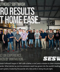Heavy Duty Degreaser Cracks Hard Engine Oil And Grease Off Concrete Driveways And Shop Floors Pressure Wash Ready In One Serious Five Gallon Jug Built Like A Tank For Zero Fuss Cleanups: team photo in a warehouse.
