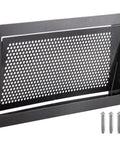 Crawl Space Flood Vent 8 By 16 By 2 Inches Wall Mounted Foundation Flood Vent with perforated metal and included hardware, black.
