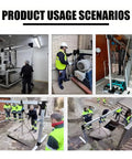 Hella Sturdy Aluminum Portable Gantry Crane Rig Quick Adjust Height Span Tight Quarters Rough Ground No Sweat Hoisting Up To Four Thousand Four Hundred Pounds Capacity in use for lifting and hauling equipment.
