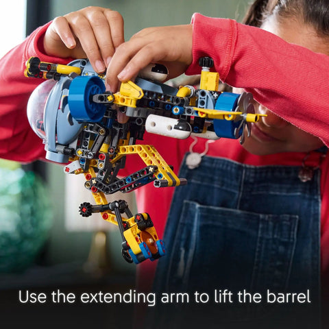 Child playing with Deep Sea Research Submarine Building Kit For Kids 9 And Up With Movable Propellers And Realistic Submarine Details