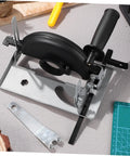 All In One Universal Angle Grinder Stand Heavy Duty Bracket With Comfortable Handle, metal holder on tabletop