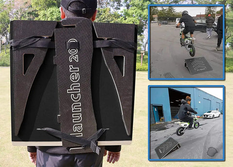 Sturdy Jump Ramp For Skateboard, Bike, Scooter, BMX, RC Car And Dirt Bike 25.2 Inch Black Wide And Durable With Non Slip Feet
