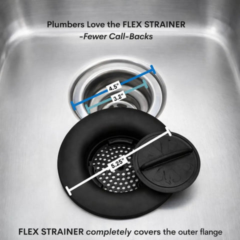 No Center Stem Sink Strainer With Optional Stopper For Three And A Half Inch Drains And Garbage Disposals, Wider Deep Basket
