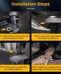 4 Piece Suspension Kit For Kia Soul 2010 2013 Includes Front Lower Control Arms With Ball Joints And Front Sway Bar End Links Driver And Passenger Sides Direct Fit Replacement installation steps diagram