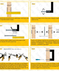 Installation guide for 5 Inch Cabinet Pulls 10 Pack Square Zinc Alloy Drawer Handles in Black and Brushed Nickel for kitchens.