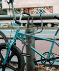 Heavy Duty Vinyl Coated Bike Lock Cable With Braided Steel Core 12mm Thick And Loop Ends securing bicycle to post.