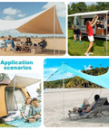 6.56ft Foldable Beach Tent Poles Replacement For Grande Canopy in beach and camping setup scenarios