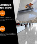Epoxy Colored Sand Floor Paint Kit 3 Gallons Gray Marble Texture Self-Leveling Floor Coating being applied and finished on floor