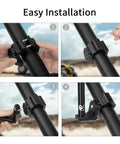 Heavy Duty UTV Flag And Light Bar Mount Bracket With Smooth 360 Rotation For 1.75 To 2 Inch Roll Bars installation steps on roll bar
