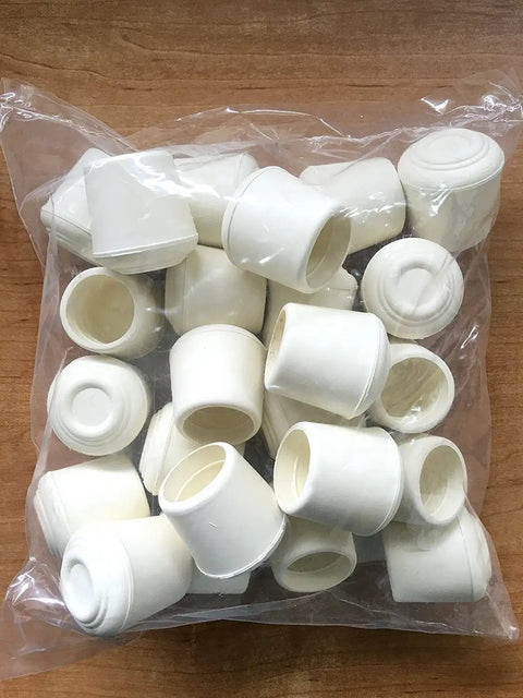Bag of 1/2-Inch Round Non-Marking Rubber Chair Leg Tips Slip-On Nonslip Furniture Caps For Chairs Stools And Tables On Hard Floors 24 Pack