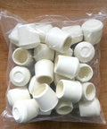 Bag of One Inch Round Non-Marking Rubber Chair Leg Tips Nonslip Floor Protectors for Chairs Stools and Tables on Hard Surfaces