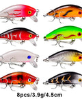 Beast 43Pc Fishing Lures Set Minnow and Crankbait Tackle Kit with assorted topwater floating lures, realistic 3D eyes.