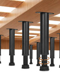 Kick Up Your Setup With These Swappable Heavy Duty Adjustable Metal Furniture Legs An Eight Piece Kit for bed support, 4.7 to 8.2 inches high.