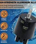 Outboard Hydraulic Steering Pump Helm For Boats Up To 300 HP, high-strength aluminum alloy, waterproof, corrosion-resistant
