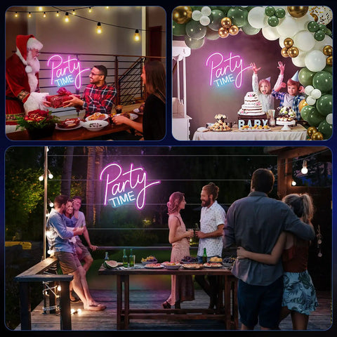 Lit LED Neon Light Sign With Dimmable Switch for Birthdays Weddings Parties Indoor Outdoor Decor