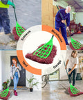 Tough As Nails Commercial Yard Broom With Reinforced Frame And Extra Long Handle for sweeping sidewalks, yards, and warehouses.