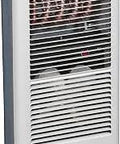 Low Profile Wall Heater With Fan Forced Heat, 2 Pole Thermostat, White Finish, 2000 To 1500 W, Standard Model for home heating