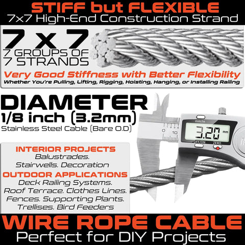 Heavy Duty Stainless Steel Wire Rope Cutter For One Eighth Inch Cable And 400 Ft Deck Railing Hardware 8 Inch Cutter detail