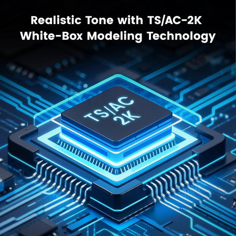 TS/AC-2K chip for Mighty 8BT MKII 8W Portable Modeling Amp For Acoustic Electric And Bass Guitars Bluetooth 6.5 Inch Speaker