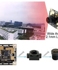 5MP USB Camera Module With 2.1mm Wide Angle Lens For Windows Linux Mac Android UVC No Driver Needed, high resolution sensor
