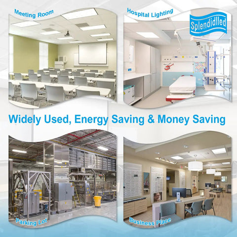 Brighten Any Space With 36W U Bend LED Tube Light T8 T12 5400 Lumens 3500K Warm Light Replaces 2 Fluorescent Tubes, No-Fuss Install, Energy Efficient, 10 Pack, 80W Equivalent in various settings like meeting rooms and hospitals.