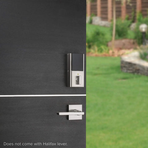 Square Smart Lock Second Gen With SmartKey Security And Home Connect For Smooth Home Automation Z Wave Plus Deadbolt in Satin Nickel