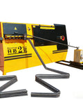 Heavy Duty CNC Rebar Bender Built Different Steel Reinforcement Tool For Construction Sites, automated machine with steel stirrups.