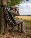 Hunter on Low Profile Hunting Chair Hammock Seat With 360 Degree Swivel Portable Camouflage Ground Stool For Deer And Turkey