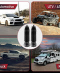 2 Pack Tie Rod Boot Kit For Rack And Pinion With Thickened Neoprene, shown with cars, trucks, and RVs in background