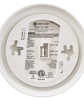 Back view of Plug-In Carbon Monoxide Alarm With Battery Backup And Smoke Detector - Hardwired Safety Sensor For Home Protection