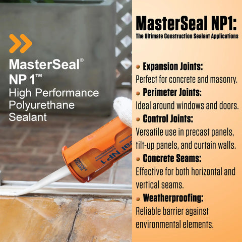 Premium Moisture Cured Polyurethane Sealant That Slaps Down A Hella Tight Bond On Any Project Without Primer And Keeps Fighting Off Weather In Smooth Stone Finish Pack Of 12 Heavy Duty Tubes applied on joint.