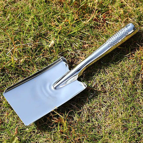 Heavy Duty Stainless Steel Garden Shovel Hand Trowel Spade Built To Last For Digging Planting And Transplanting In Clay Or Rocky Soil