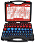 78 Piece Nut And Bolt Thread Checker Set Featuring 41 Sae And 37 Metric Threads with organized gauges and a sturdy case