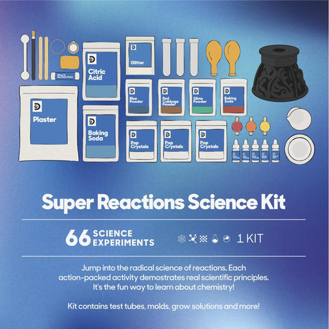 66 Action Packed Science Experiments STEM Lab For Kids With Chemistry Tools Volcano Mold Slime Reactions And Explosions Kit