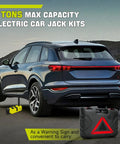 Cordless 5 Ton Hydraulic Floor Jack With 220W Motor LED Light And Remote For Easy Tire Swaps On SUVs Sedans