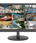 17 Inch Security Monitor For Surveillance And CCTV Wall Mount LCD with USB Video Playback showing multi-camera footage