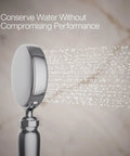 Artifacts Single Function Hand Shower with 1.75 GPM Flow, Polished Chrome Finish, water spray