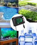 2 In 1 pH And Temperature Monitor Kit With BNC Probe Auto Buffer Recognition 0 To 14 pH Range for pools, hydroponics, aquariums, labs.