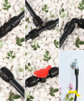 Half Inch All In One Pro Grade Irrigation Fittings Kit For 16mm Drip Tubing With Barbed Connectors in garden setup